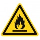 Pictogramme danger matières inflammables ISO7010-W021